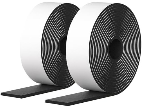 Soitzhoc 2 Pcs Black Felt Strips, Adhesive Felt Pads, Non Slip Pads for Furniture, Protecting Furniture Surfaces, Chair, Wall, Hardwood Floor