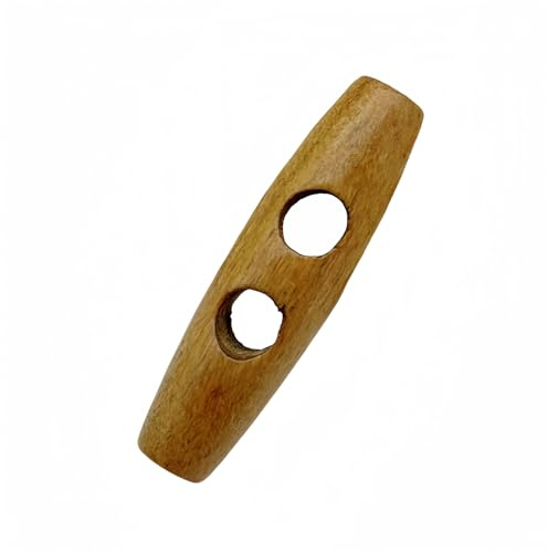 5 piezas de botones en forma de aceituna accesorio DIY de costura y artesanía botones de madera con 2 agujeros para ropa abrigos chaquetas blazers y bolsos
