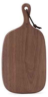 Juego de tablas de cortar de nogal de alta calidad con asas, ideal para pan y cortar, dos tamaños prácticos y elegantes