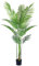 Palmera de area artificial (120 cm) en maceta decorativa – Replica la verdadera Dypsis Lutescens – Ideal para la oficina en casa, hotel o apartamento – Resistente a los rayos UV y al polvo
