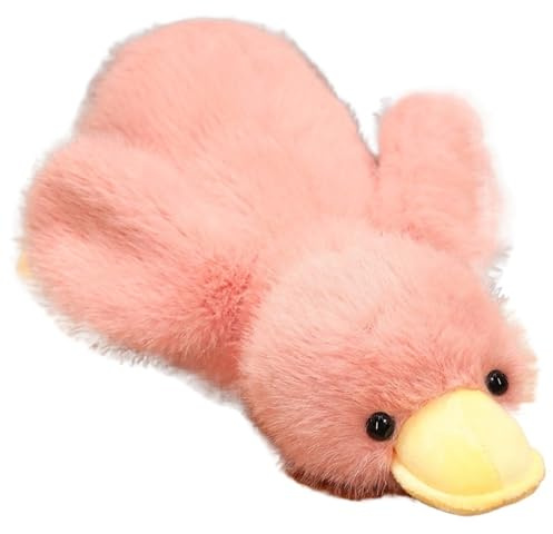 Anka Plyschleksak, Söta Gosedjursdockor Mjuka Fluffiga Kramkudde Plysch For Barn Vuxna Perfekt(Pink,50cm/19.7in)