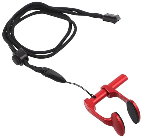 Hemobllo Clip Nasale per Nuoto in Lega di Alluminio Regolabile Antiscivolo Cordino Tappi Nasali per Sport Acquatici per Adulti e Protezione Nasale per Immersioni e Snorkeling