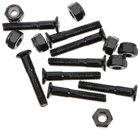ifundom Boulons de Fixation et Vis pour Skateboard, Kit 40 Pièces Écrous, Matériel de Montage pour Pont, Adapté à L'Entretien et Réparation de Planche Skate