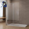 AQUABATOS® Duschabtrennung Faltbar Walk in Duschwand Glas Falttür 65 x 195 cm Duschtrennwand für Duschwanne klappbar Pendeltür Echtglas klar 6 mm ESG Nano Beschichtung OHNE Magnetdichtung