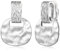 MUYAN Silber Falten Textur Clip On Drop Ohrringe für Frauen Non Piercing Vintage Dangle Ohrringe Modeschmuck Silver Drop Earrings for Women