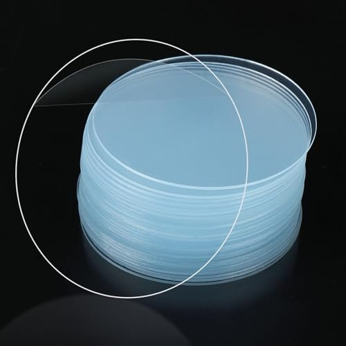 MILEQEE 30PCS Strong Double Sided Sticky Pads Heavy Duty, Large Two Sided Self Adhesive Tape Mounting, Clear Circle Stickers Patch, Round 2 Sided Precut Nano Gel Wall Mount Glue, 1.97in Diameter