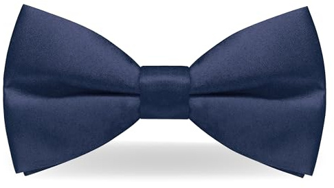 JEMYGINS Mens Navy Pre-tied Bow Tie Adjustable polyester bowtie(27)