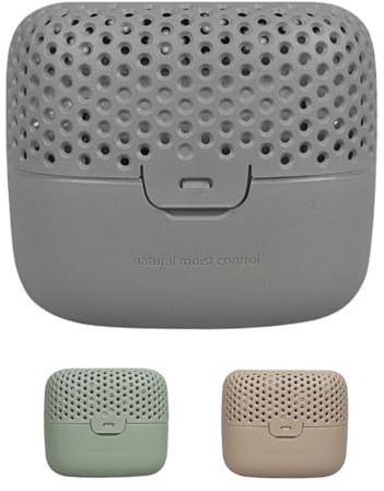 AbsoDry Duo Family - Luftentfeuchter Wohnung ohne Strom - für beste Luftqualität - Raumentfeuchter für Keller, Badezimmer, Schlafzimmer - gegen Schimmel - Entfeuchter Wohnung - Dehumidifier - Grau