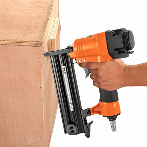 Clavadora neumática neumática grapadora neumática pistola de clavos, 0,39 – 1,97 pulgadas, pistola de aire comprimido profesional, presión 0,4 – 0,8 bar, para taller y hogar, muebles, armarios