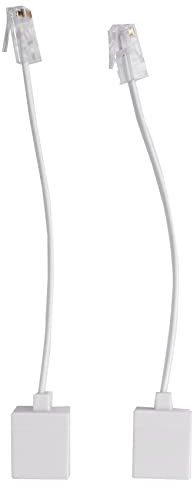 Lafeier 2 uttag 8P4C/RJ45 hane RJ11 6P4C till hona M F adapter telefon Ethernet