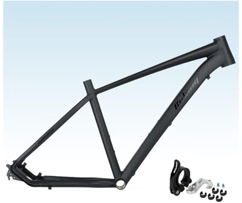 HIMALO Hardtail Mountain Bike Frame 26er XC MTB Frame 17'' Aluminum Alloy Frame Disc Brake Quick Release 135mm QR(Black 17'')