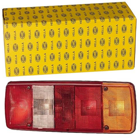 HELLA 2SK 003 567-321 Luce posteriore, Lampadine, 24, 12V, Montaggio, interno, avvitato, Colore diffusore luce: policromo, Spina: Contatto a vite, Dx, Quantità: 1