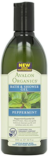AVALON Organic Peppermint Bath & Shower Gel 350ml (PACK OF 1)