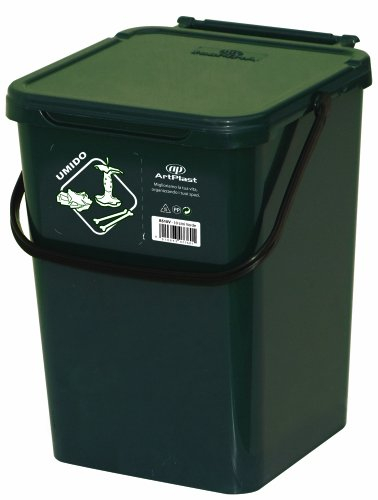 Art Plast BS10/V Cassonetto per la Raccolta Differenziata in Plastica, Verde