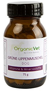 OrganicVet Hund Futterergänzungsmittel grüne-Lippenmuschel, 1er Pack (1 x 75 g)