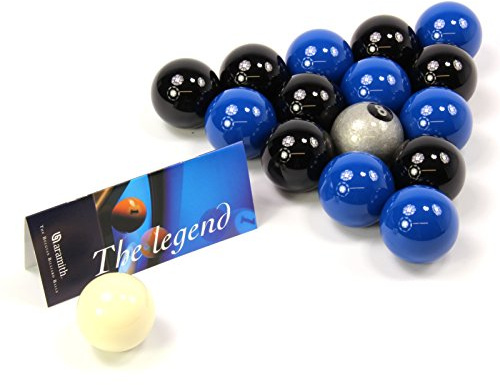 Aramith EXCLUSIVE Premier SILVER 8 BALL Edition BLACK & BLUE Pool Balls