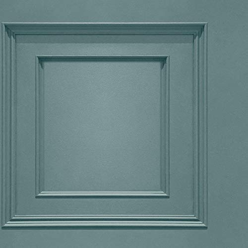 Oliana Wood Panel Effect Wallpaper Teal