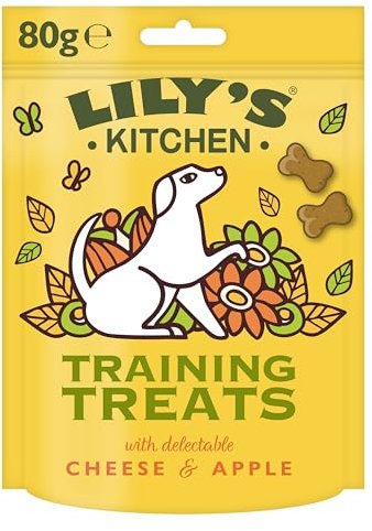 Lily's Kitchen Made with Natural Ingredients Training Treats with Cheese & Apple Dog Treats 8 x 80g