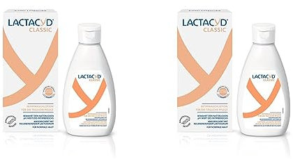 Lactacyd Classic - sanfte Intimwaschlotion mit ausgeglichenem pH-Wert - für normale Haut - schützt das natürliche Gleichgewicht des Intimbereichs der Frau - 1 x 200 ml (Packung mit 2)