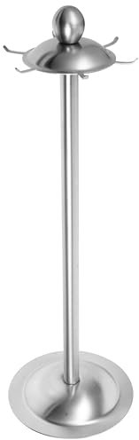 HOLIDYOYO Soporte Para Utensilios Cocina Acero Inoxidable Soporte Para Utensilios Cocina Con 7 Ganchos Para Espumadera Espátula Ranurada Cuchara Cucharón Sopa