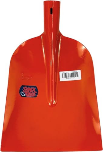Synx Tools Betonschaufel Rot, ohne Stiel, Holsteiner Gartenschaufel, hochwertiger gehärteter Stahl ohne Stiel, Sandschaufel, Bauschaufe, Schippe, Gartenschaufel, Garten