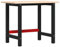 vidaXL Werkbank 100x60x81,5 cm Massivholz Eiche Rechteckig, Arbeitstisch, Werkzeugbank, Werkbank Massivholz, Werktisch, Werkbank Holz, Werkbank Metall