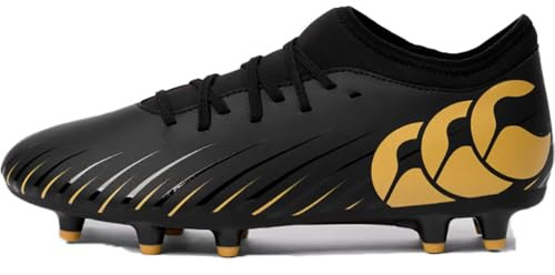 Canterbury Botas de rugby unisex CCC Speed Falcon Firm Ground Team, Black, 42 EU