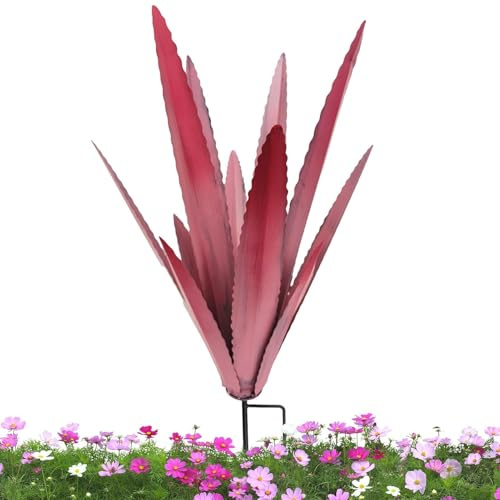 YNPQTDS metall agave-växt 29 x 29 x 45 cm Tequila skulptur metall agave trädgårdsprydnader smidesjärn tequila-växt heminredning designad för att passa speciellt för kvinnor