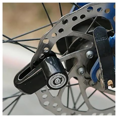 Bloqueo De Freno Disco Rueda Bloqueo Disco Seguridad con 2 Llaves Asiento Bloqueo para Motocicleta Scooter Bicicleta Disco Candado