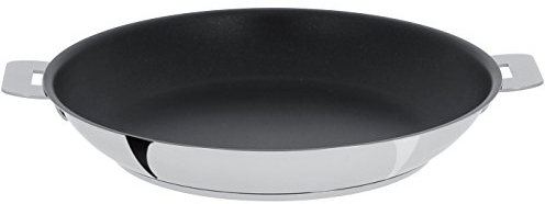Cristel - P24QE - Poêle inox 24cm sans poignée amovible- Anti-adhérent Exceliss+ Collection Mutine