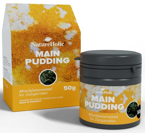 NatureHolic - MainPudding Garnelenfutter I Alleinfuttermittel für Wirbellose I beliebte weiche Konsistenz I schonend hergestellt I 50ml