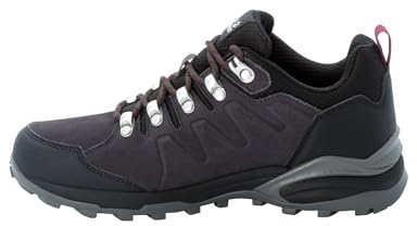 Jack Wolfskin Damen Refugio Texapore Low W, Dark Steel / Purple, 39.5 EU