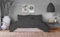 Homesty Premium Bettwäsche 155x220 cm + 1 Kissenbezug 80x80 cm – 100% Baumwolle Bettbezug Set 2 Teilig Öko Tex mit YKK Reißverschluss Anthrazit weich & atmungsaktiv