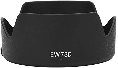 Akozon Ew-73d Canon, EW-73D Parasol de plástico cámaras para Reducir la luz Canon EF S 18-135 mm F 3.5-5.6 is USM en fotografía al Aire Libre EF-S