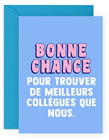 Central 23 Nouvelle carte d'emploi pour homme - trouver de meilleurs collègues que nous - Carte d'adieu drole pour femme - Cadeau humoristique pour amie, lui, elle - Carte depart collegue