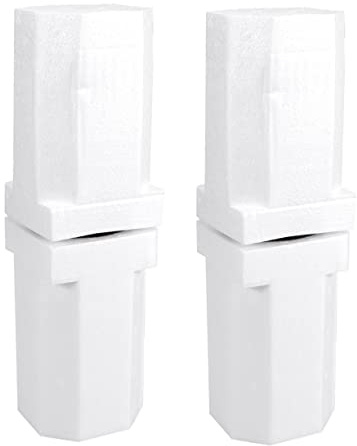 STOBOK 2pcs White Ps Packaging Blocks Wine Shipping Foam for 85mm Width Wine Bottles Lightweight Protective Bottle Packaging Boxes Suitable for Shipping and Posting