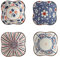 Keramik Schüsseln Set von 4, japanische Art keramische Klemmschalen, kleine Snackschalen für Tapas, Dessert, Nüsse, Olive, Sojasauce Teller, Dip Schüsseln, Zutaten 8.5cm*4cm