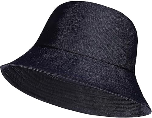 HAJRA® Unisex Bomulls-hinkhatt, Sommar Solhatt Enkel, Ideal för, Jakt, Vandring, Camping, Fiske, Semester. Hinkhattens Design Passar Alla Män, Kvinnor 56-58cm, Marinblått Xsp, one size