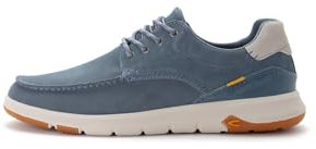 camel active Herren Schnürschuh aus Leder mit Textilfutter Blau, menswear-43