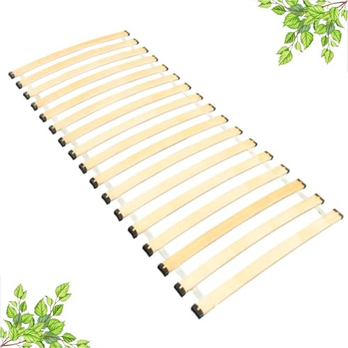 INNOVAHOME Rollrost 80x200cm – 18 Flexible Latten – Geräuscharmer & Stabiler Lattenrost 80x200cm – Tragkraft bis 145 kg – Mit Dämpfungspads – Langlebig & Einfache Montage inkl. Schrauben