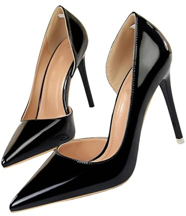 Stiletto Stiletto Tacones Altos, Zapatos de Mujer Puntiagudos Fiesta Sexy Zapatos Básicos Zapatos Mujer Cerrados Zapatos de Noche Laca/Gamuza Tacones Altos Zapatos de Boda Elegantes Fiestas Zapatos de