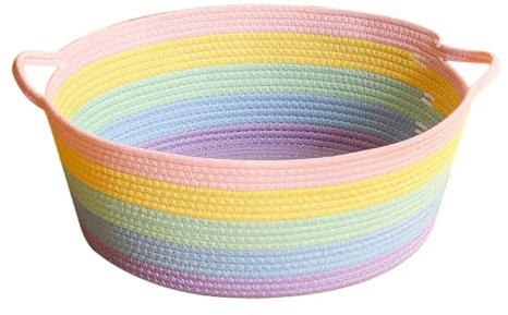 sporful Woven Rope Cat Bed Basket - Wear-Resistant, Breathable Pet Sofa with Scratching Furniture, Comfortable Sleeping Place for Cats- S