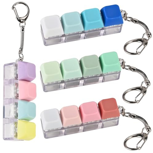 GOLDGE 4 Piezas Teclado Antiestres, Teclado Clicker Fidget Toy Adultos