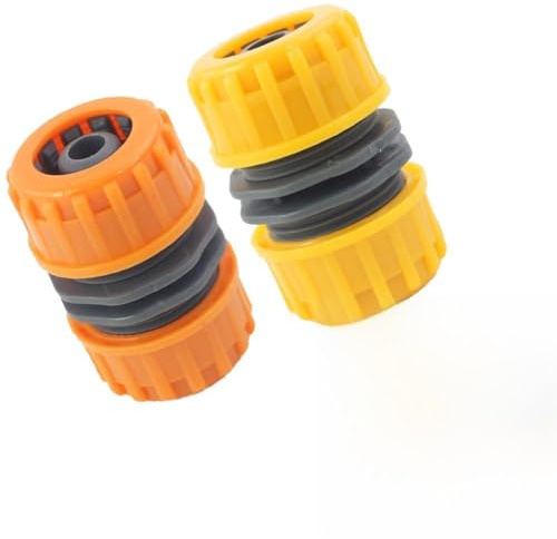 Set di 8 connettori doppi per tubi da giardino da 1/2, giunto di riparazione rapido con diametro interno di 12-14 mm, diametro esterno 16-18 mm, raccordo senza attrezzi per irrigazione orticoltura