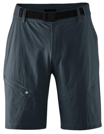Gonso Arico, Short de Vélo 2-en-1 Homme avec Empiècement Stretch | Sous-Short Boutonnable, Peau de Chamois Relax Gel Confort, Idéal en Été