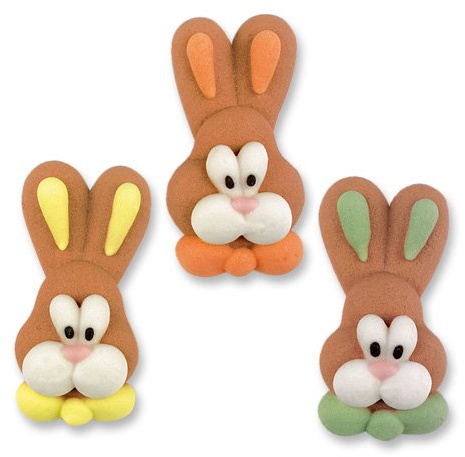 Günthart 72 Zucker-Osterhasenköpfe, klein, flach, 1er Pack (1 x 204 g)