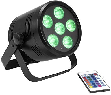 EUROLITE AKKU PAR 6 QCL | AKKU-LED-Scheinwerfer mit RGBW-Farbmischung, inkl. IR-Fernbedienung