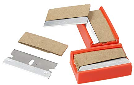 Ferrestock FSKRKR510 blíster con de 10 Cuchillas de Recambio para rascavidrios de Hoja de 39,5mm, Afilado de precisión para Cortar de Forma Limpia y Profesional Cualquier Material