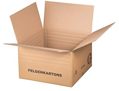 karton-billiger Felgenkartons Komplettradkartons für 15-22 Felgen - je 4 Stück (Felge 20 55x55x34cm)