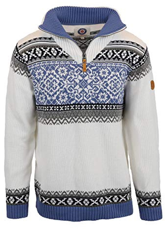 ICEWEAR Oslo Norwegian Cotton Jumper – Nordic Style Winter Sweater White
